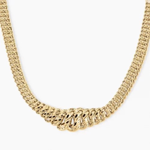 COLLIER MAILLE AMERICAINE - OR 18 CARAT - 2490 E