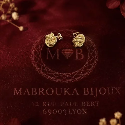 Boucles d'Oreilles Nœud Amour